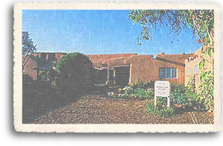 A view of the E.L. Blumenschein Home and Museum, one of the many museums and historic places of interest in Taos, New Mexico.